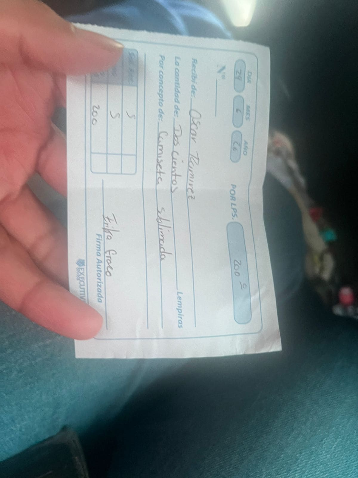 Food Distribution Receipt